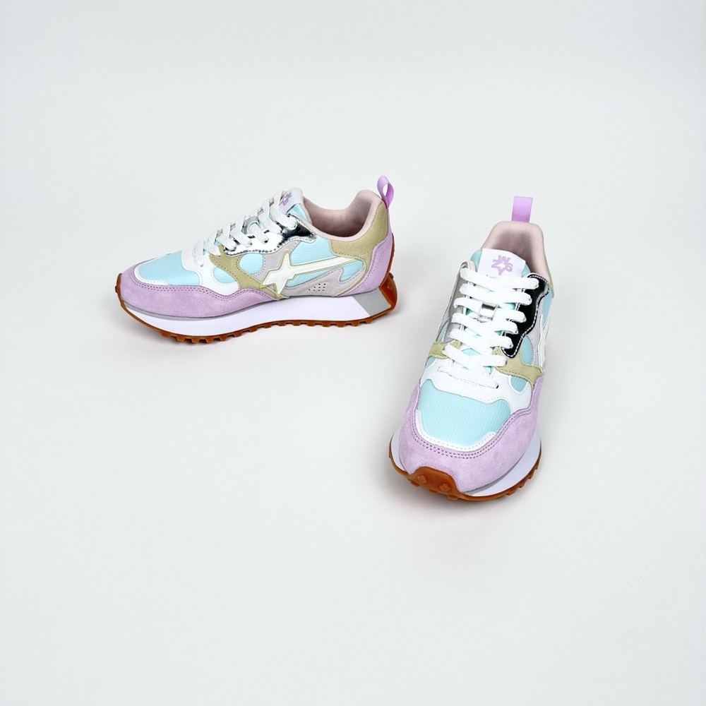 NWT W6YZ Just Say Wizz Loop Sneaker Pastel Lilac Paglia White Sz 9 - Picture 4 of 14